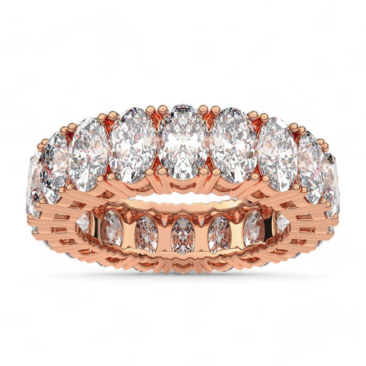 Oval Cut Eternity Band