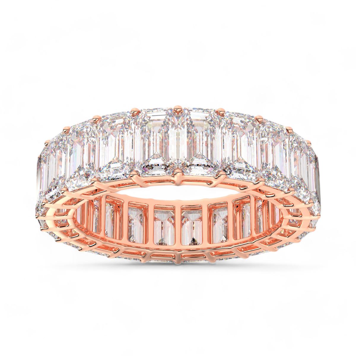 Emerald Cut Eternity Band