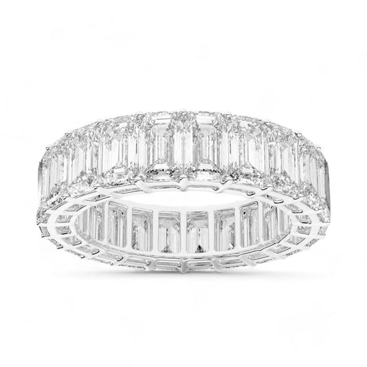 Emerald Cut Eternity Band