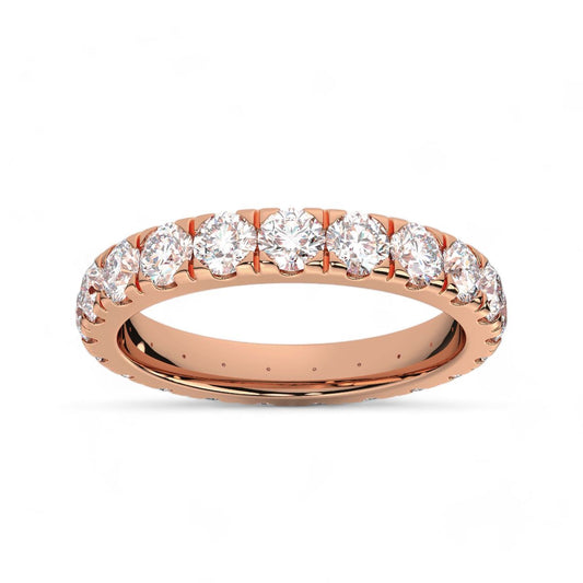 Round Cut Eternity Band
