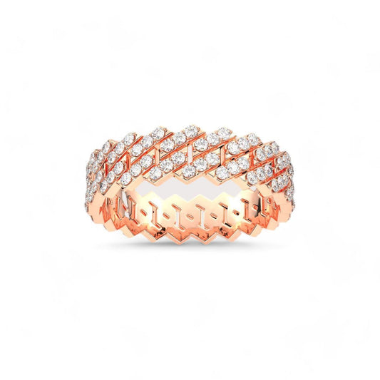 Diamond Cuban Ring