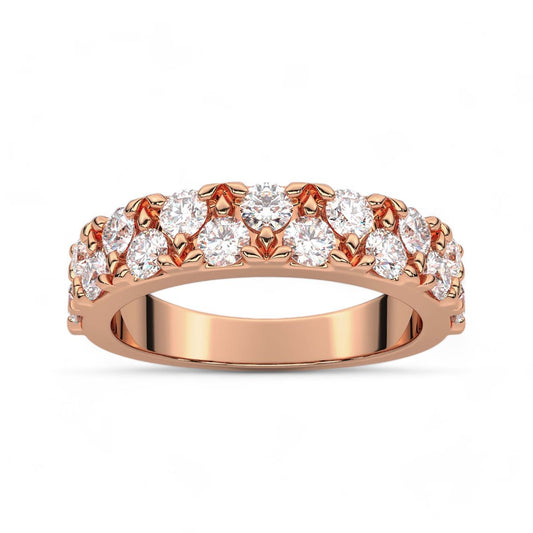 Floral Prong Diamond Band