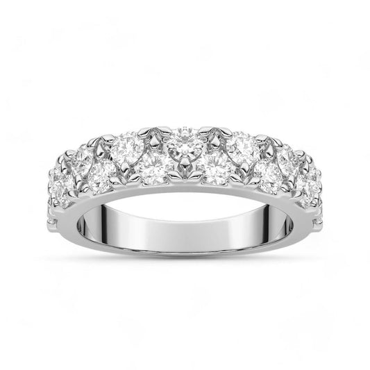 Floral Prong Diamond Band