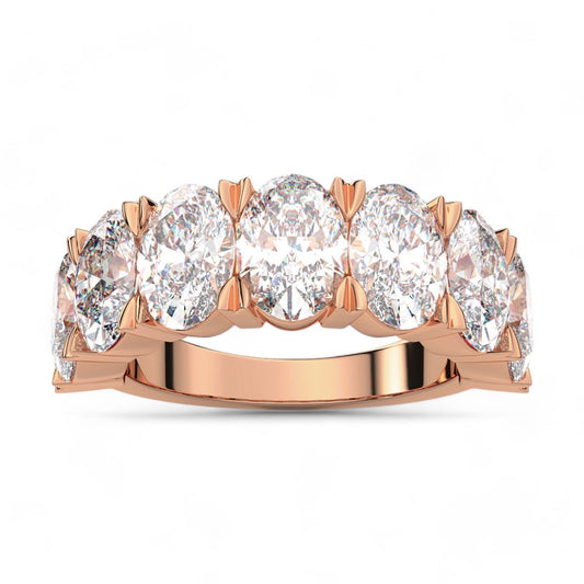 Seven Stone Oval Cut Ring