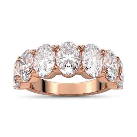 Seven Stone Oval Cut Ring