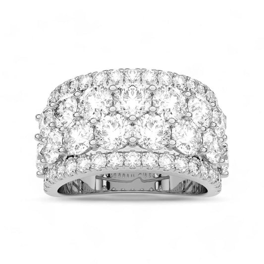Grand Double Row Diamond Eternity Band