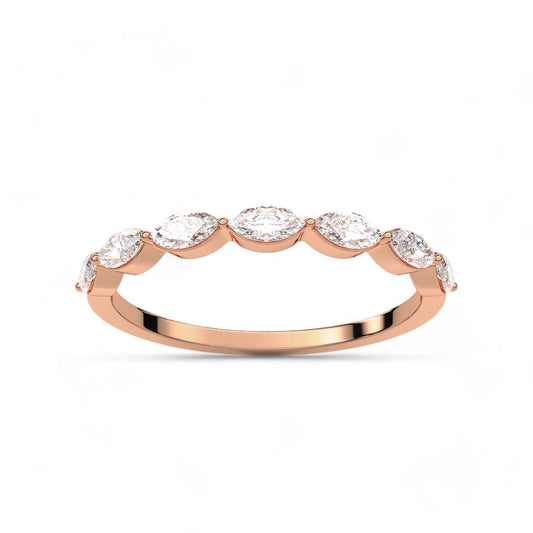 Marquise-Cut Diamond Band