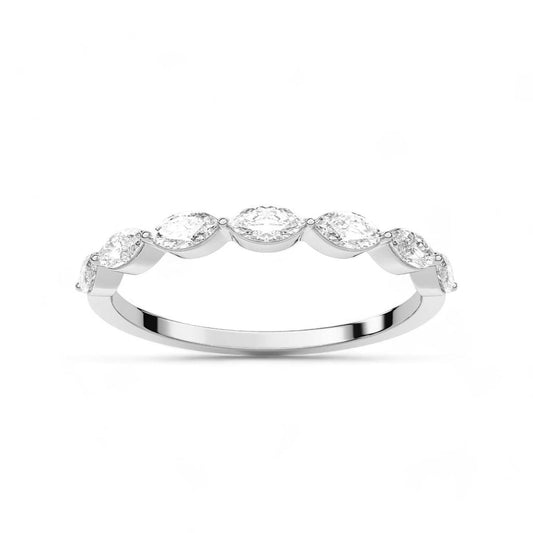 Marquise-Cut Diamond Band