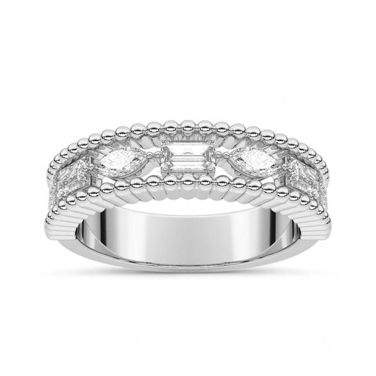 Vintage Inspired Marquise and Baguette band