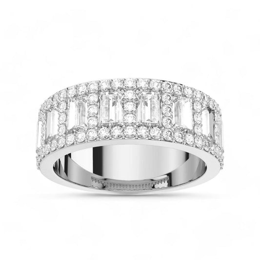 Studded Baguette Cut Band