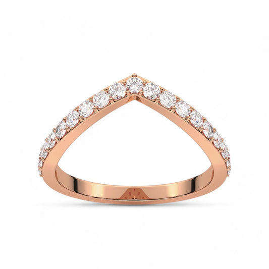 Aurora Round Cut Diamond Band