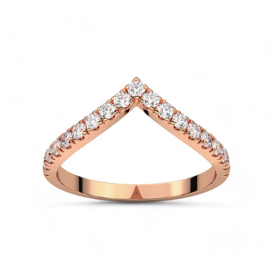 Aurora Round Cut Diamond Band