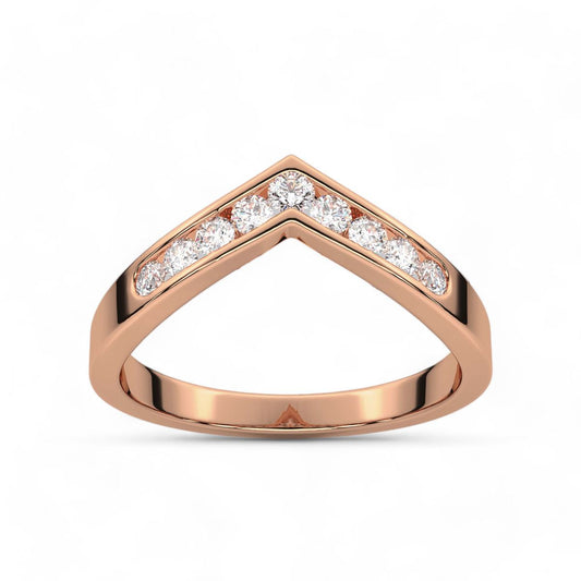 Channel Set Aurora Ring
