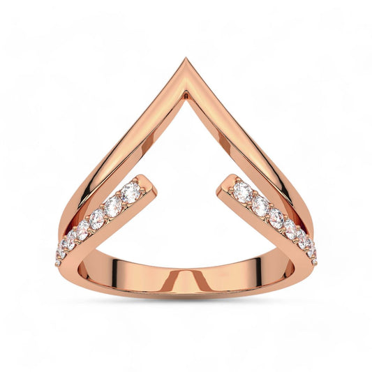 Open Chevron Diamond Accent