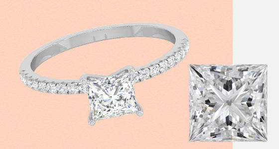 Princess Shaped Diamonds