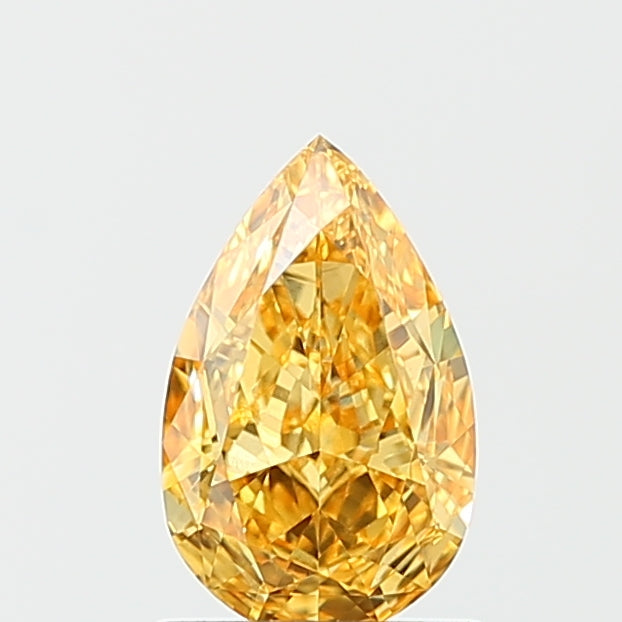 Pear 1.22ct Fancy Vivid Yellowish Orange VS1