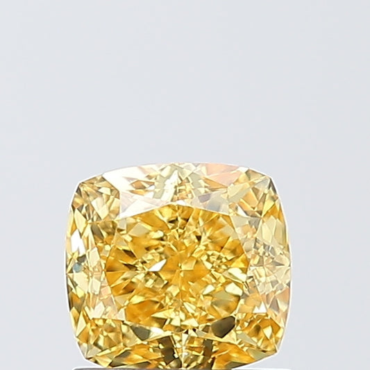Cushion 1.20ct Fancy Vivid Yellowish Orange VS1