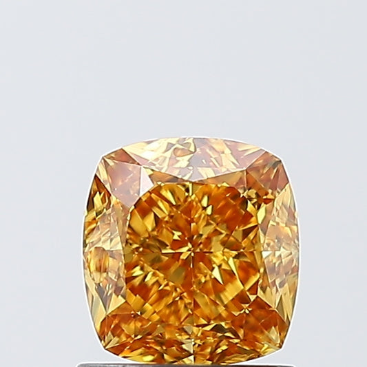 Cushion 1.28ct Fancy Dark Orangy Orange VS1