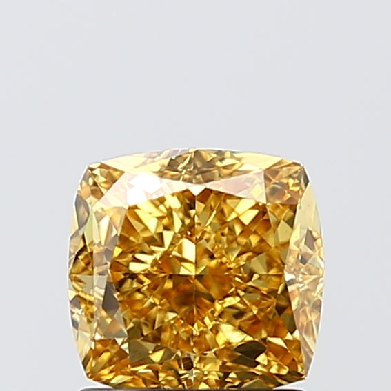 Cushion 1.66ct Fancy Dark Orangy Orange VS1